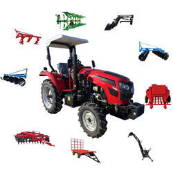 4wd landwirtschaftlicher blauer Radschlepper 4 des Ackerschlepper-60hp mit Teilen