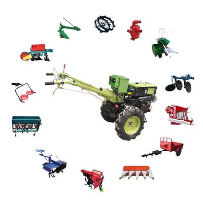 12hp gehender Ackerschlepper 18hp Mini Diesel Walking Hand Tractor 16hp